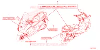 AUTOCOLLANTS pour Honda FORZA 350 de 2024