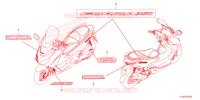 AUTOCOLLANTS pour Honda FORZA 350 de 2024