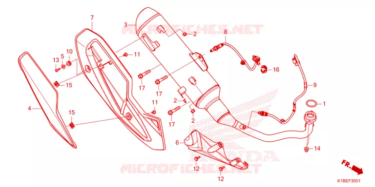 SILENCIEUX D'ECHAPPEMENT Honda SCOOTER 350 FORZA 2025  NSS350AS