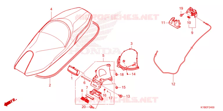SELLE Honda SCOOTER 250 FORZA 2025  NSS250AS