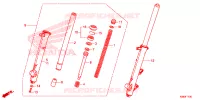 FOURCHE pour Honda XRE 190 de 2017