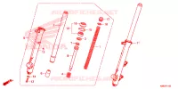 FOURCHE pour Honda XRE 190 de 2020