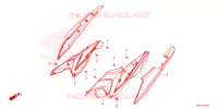COUVERCLES LATERAUX pour Honda XRE 190 de 2022