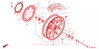 ROUE AVANT pour Honda CB 500 F de 2017