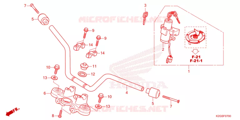 GUIDON Honda MOTO 160 CG 2025  CG160EDCS