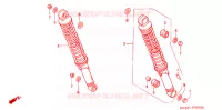 AMORTISSEUR ARRIERE pour Honda CG 125 CARGO de 2004