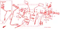 LEVIER DE GUIDON   CABLE   COMMODO pour Honda CG 125 CARGO de 2004