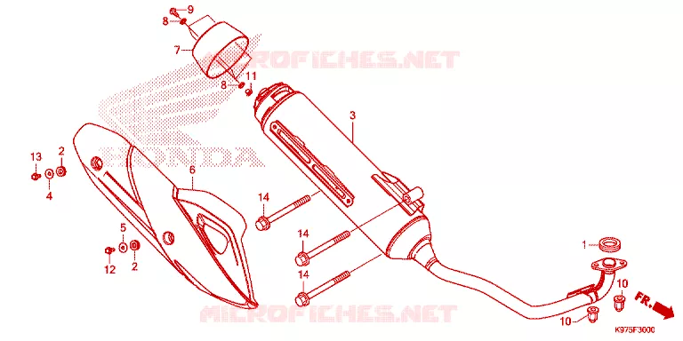 SILENCIEUX D'ECHAPPEMENT Honda SCOOTER 150 PCX 2019  WW150AK