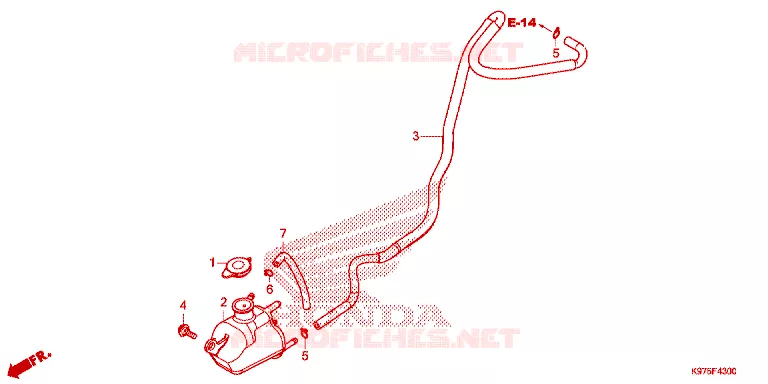 VASE D'EXPANSION Honda SCOOTER 150 PCX 2021  WW150M