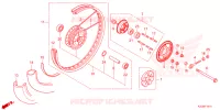 ROUE ARRIERE pour Honda CG 160 START de 2024