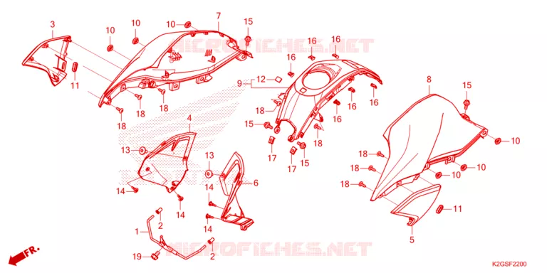 OUIES DE RADIATEUR Honda MOTO 160 CG 2025  CG160EDPS
