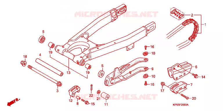 BRAS OSCILLANT Honda MOTO 230 CRF 2013  CRF230FC