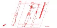 FOURCHE pour Honda CG 125 FAN 1LA de 2006