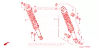 AMORTISSEUR ARRIERE pour Honda CG 125 FAN 2LA de 2006