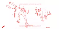 BEQUILLE pour Honda CG 125 CARGO PARTIDA ELETRICA 4LA de 2011