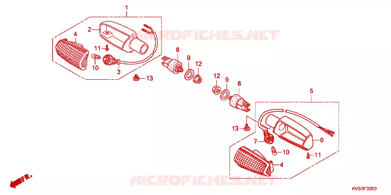 CLIGNOTANT Honda MOTO 150 CG 2012  CG150ESDC