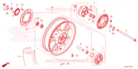 ROUE ARRIERE pour Honda CB 300 TWISTER CBS de 2023