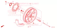 ROUE AVANT pour Honda CB 300 TWISTER CBS de 2023