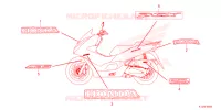 AUTOCOLLANTS pour Honda PCX 160 CBS de 2023