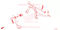 BEQUILLE pour Honda PCX 160 CBS de 2023