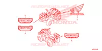 AUTOCOLLANTS pour Honda FOURTRAX 420 RANCHER 4X4 de 2017