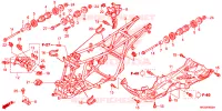 CADRE pour Honda FOURTRAX 420 RANCHER 4X4 de 2017