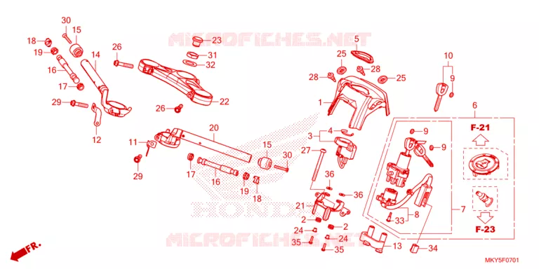 GUIDON Honda MOTO 650 CBR 2023  CBR650RAP