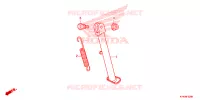 BEQUILLE pour Honda CRF 110 de 2025