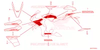 AUTOCOLLANTS pour Honda CBR 1000 de 2025