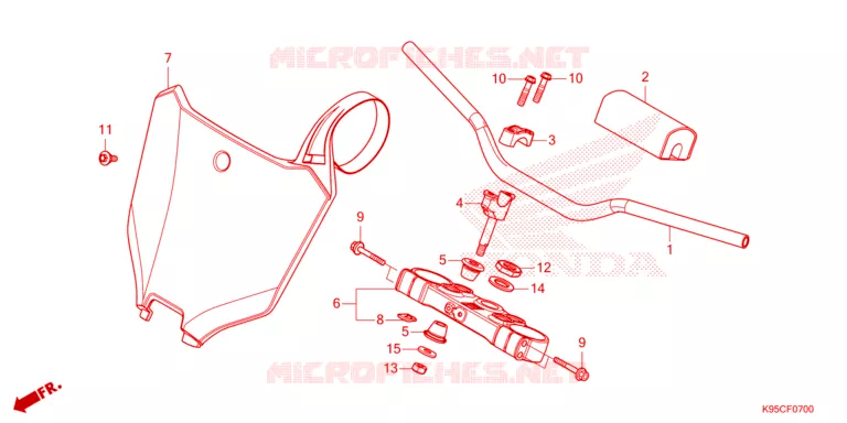 GUIDON Honda MOTO 250 CRF 2025  CRF250RWES