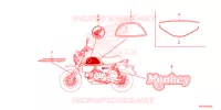 AUTOCOLLANTS pour Honda Z 125 MONKEY de 2025