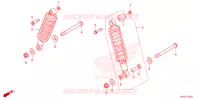 AMORTISSEUR ARRIERE pour Honda FOURTRAX 520 FOREMAN RUBICON 4X4 EPS de 2025