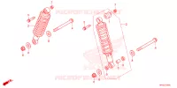 AMORTISSEUR ARRIERE pour Honda FOURTRAX 520 FOREMAN RUBICON 4X4 EPS de 2025