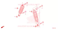 AMORTISSEUR AVANT pour Honda FOURTRAX 520 FOREMAN 4X4 EPS NZ de 2024