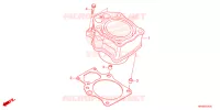 CYLINDRE pour Honda FOURTRAX 520 FOREMAN 4X4 ES PS 4ED de 2024