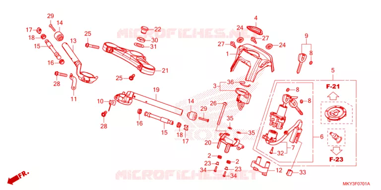 GUIDON Honda MOTO 650 CBR 2023  CBR650RAP