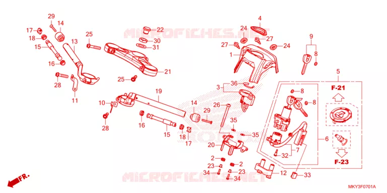 GUIDON Honda MOTO 650 CBR 2023  CBR650RAP