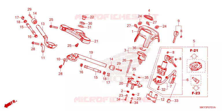 GUIDON Honda MOTO 650 CBR 2023  CBR650RAP