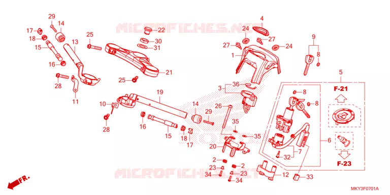 GUIDON Honda MOTO 650 CBR 2023  CBR650RAP