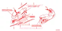 AUTOCOLLANTS pour Honda PCX 125 de 2015