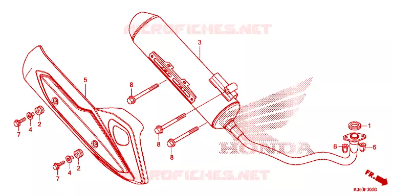 SILENCIEUX D'ECHAPPEMENT Honda SCOOTER 125 PCX 2015  WW125F