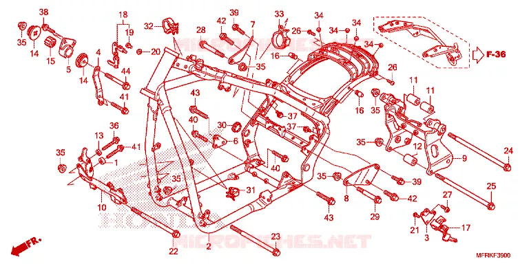 CADRE Honda MOTO 1300 VT 2025  VT1300CXAS