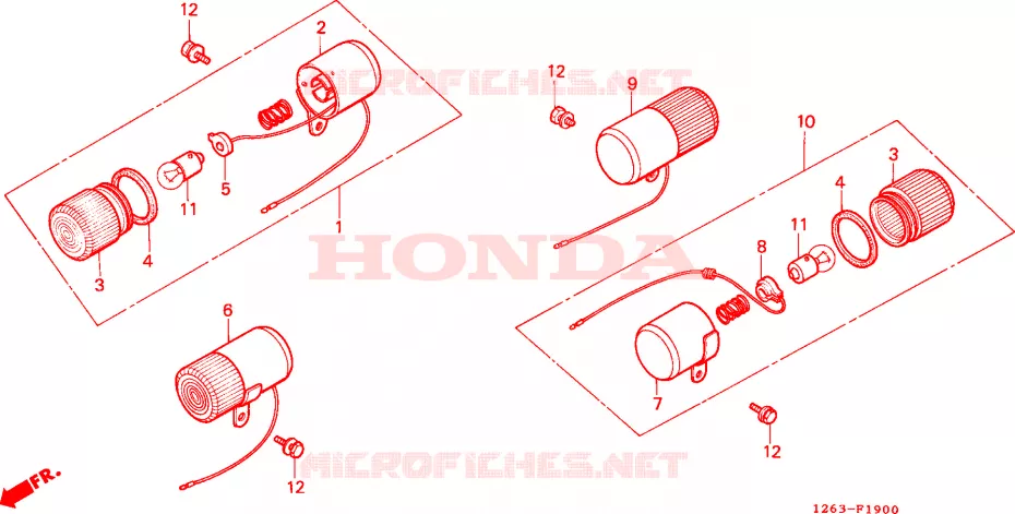 CLIGNOTANT Honda MOTO 70 DAX 1988  ST70C