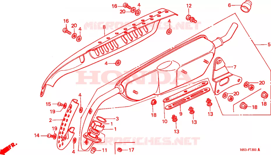 SILENCIEUX D'ECHAPPEMENT Honda MOTO 50 MONKEY 1983  Z50JD_M