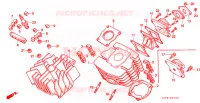 CYLINDRE   CULASSE pour Honda MT 50 de 1990