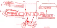 RAYURE/EMBLEME  pour Honda XLS 125 de 1979