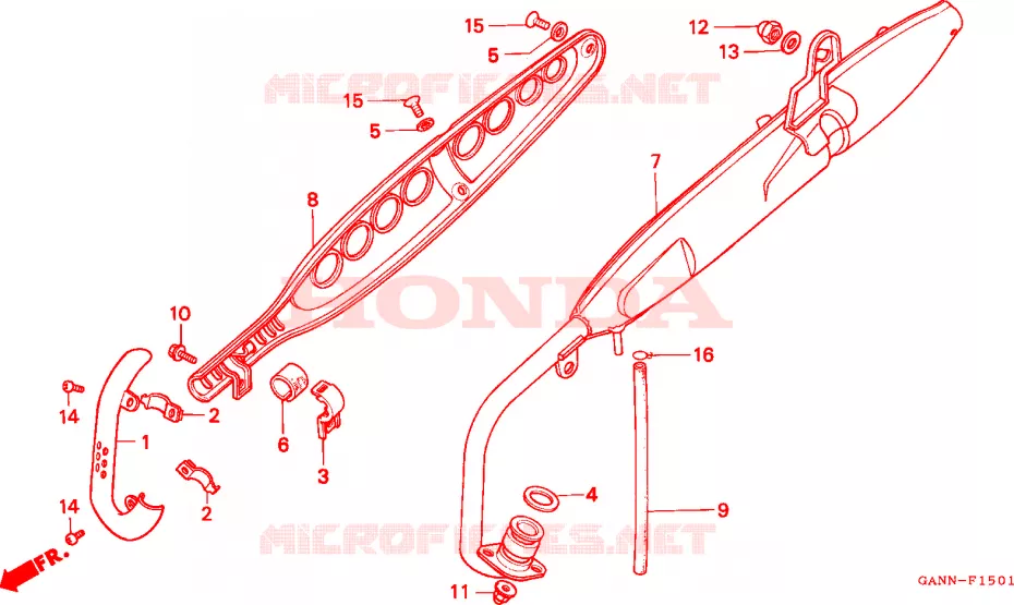 SILENCIEUX D'ECHAPPEMENT Honda MOTO 70 DAX 1993  ST70N