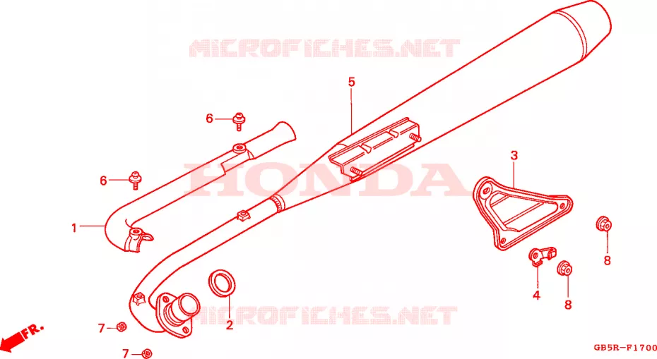 SILENCIEUX D'ECHAPPEMENT Honda MOTO 90 CUB 2002  C90ST2