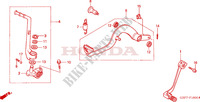 PEDALE pour Honda CR 85 R BIG WHEELS de 2003