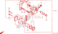 ETRIER DE FREIN AVANT pour Honda CR 80 R BIG WHEEL de 1996
